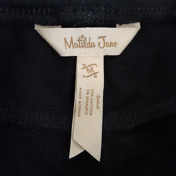 Matilda Jane Black Leggings Set of 2 Girls M 8/10 Elastic Waist Back to School - Picture 9 of 15